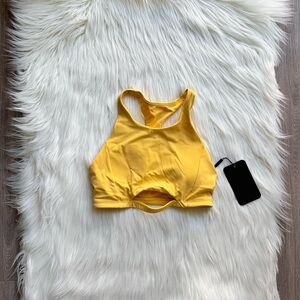 Alphalete yellow sports bra